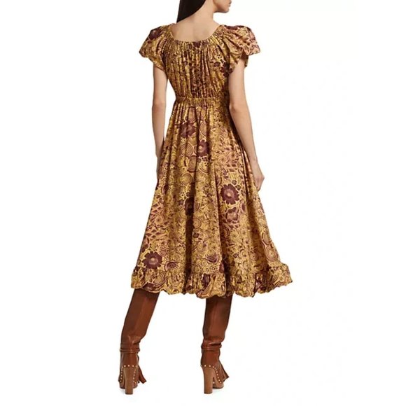 Ulla Johnson " Nanette" Scoopneck Midi-Dress, Size 6 - Picture 3 of 8